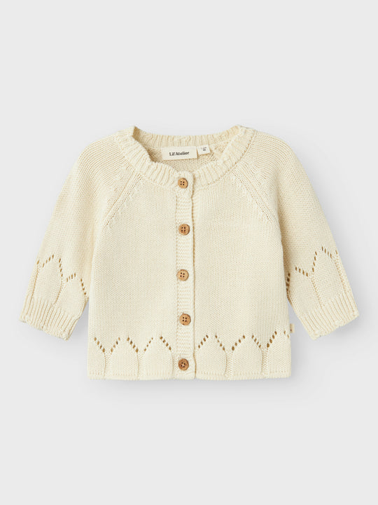 Lil' Atelier BABY RAMLA LS KNIT CARD - Turtledove