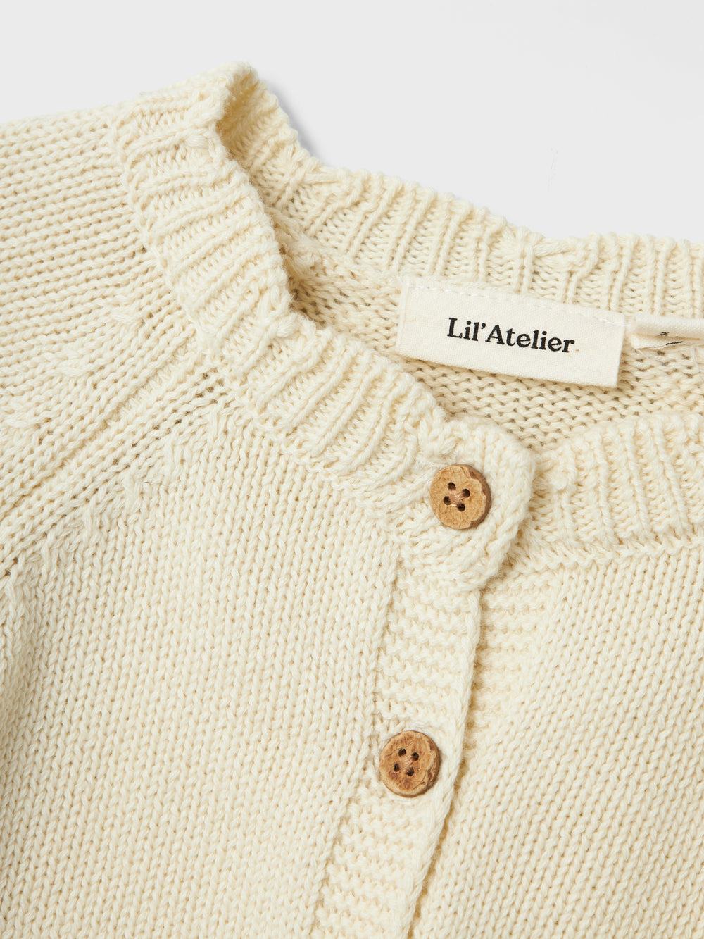 Lil' Atelier BABY RAMLA LS KNIT CARD - Turtledove