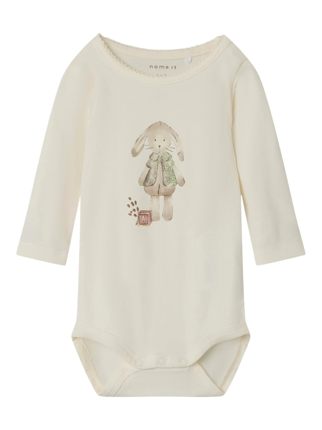 name it baby RABBITTA LS BODY - Jet Stream