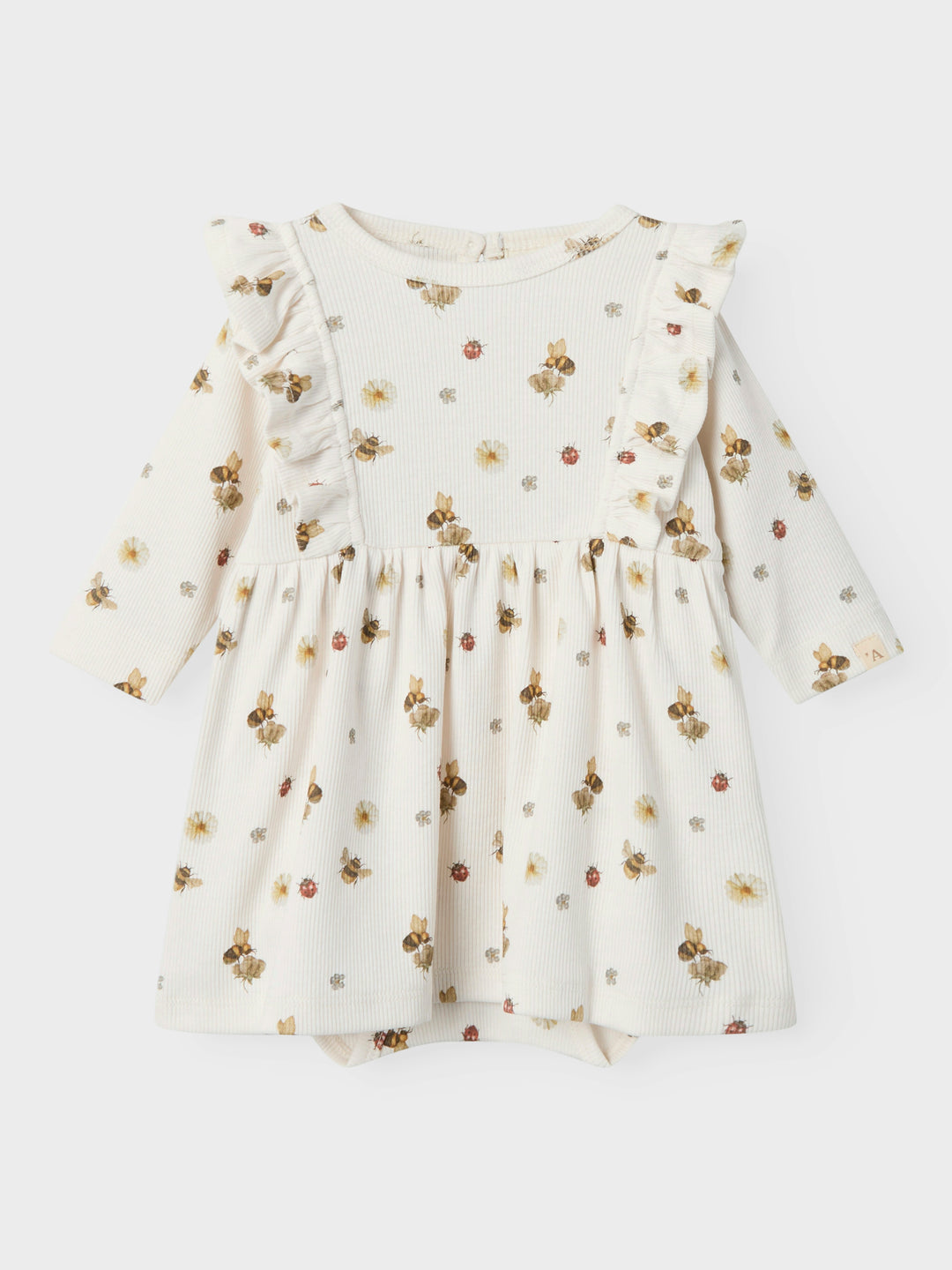 Lil' Atelier Baby LAVO ENA LS BODY DRESS - Coconut Milk