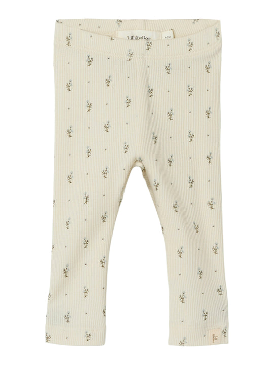 Lil' Atelier Baby GAGO KYE SLIM LEGGING - Turtledove Blue Flowers