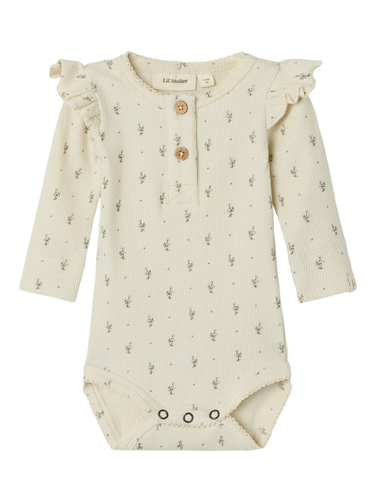 Lil' Atelier Baby GAGO KYA LS SLIM BODY - Turtledove Blue Flowers