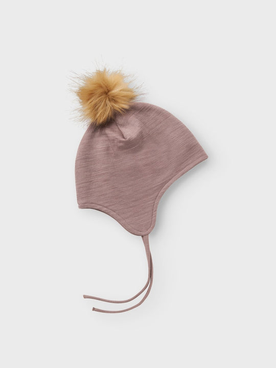 name it mini WOOL WUPPO HAT - Antler - Torgunns Barneklær AS