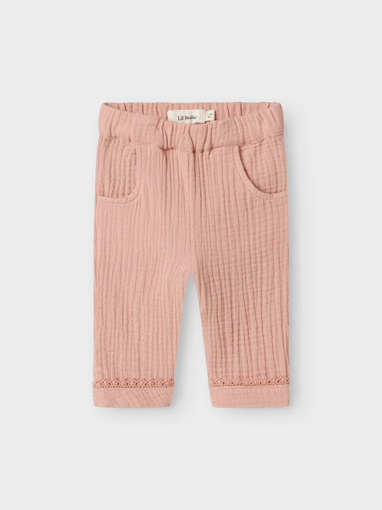 Lil' Atelier Baby LULU PANT - Misty Rose - Torgunns Barneklær AS