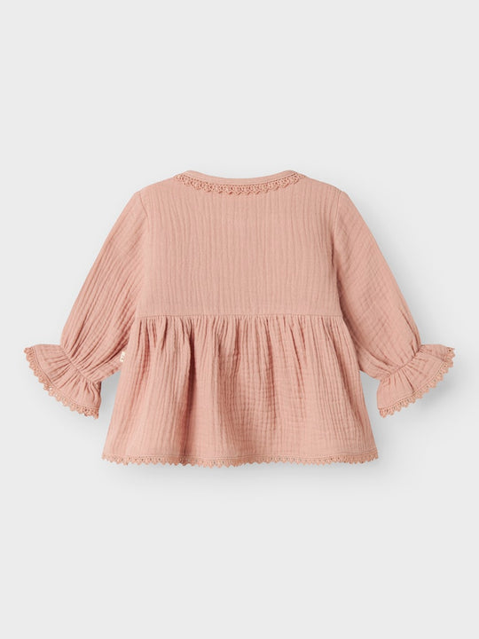 Lil' Atelier Baby LULU LS SHIRT - Misty Rose - Torgunns Barneklær AS
