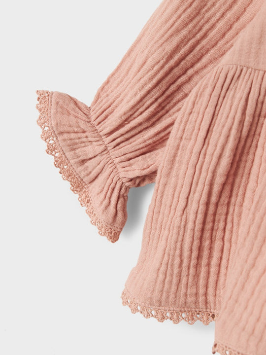 Lil' Atelier Baby LULU LS SHIRT - Misty Rose - Torgunns Barneklær AS