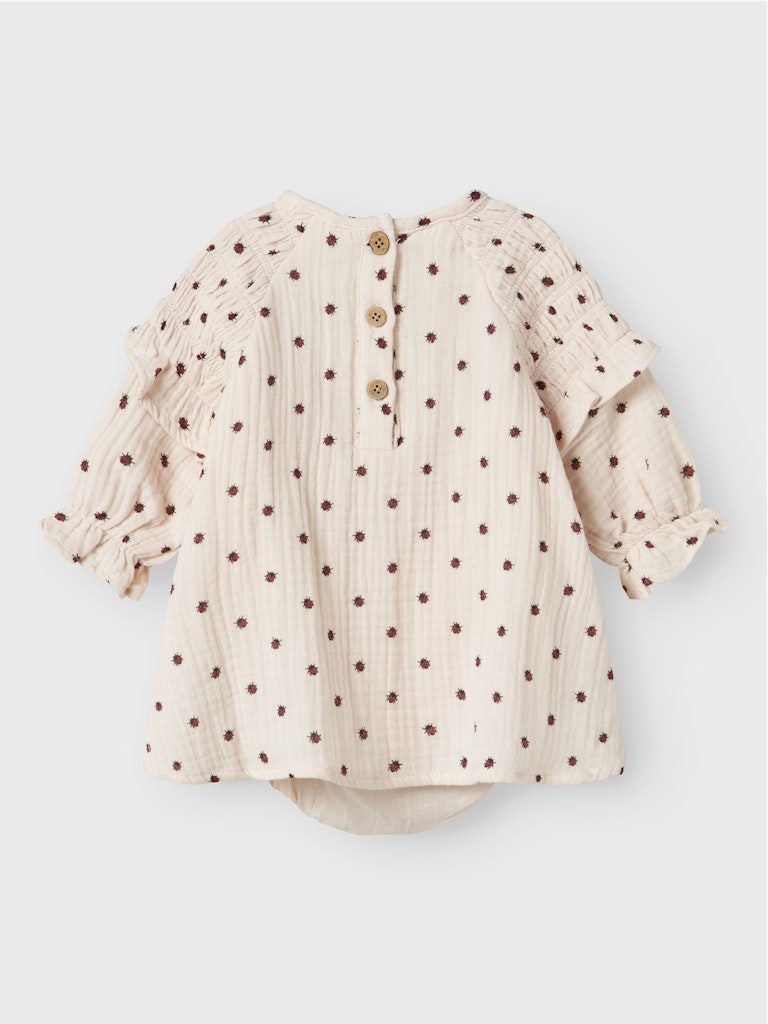 Lil' Atelier Baby IA LS LOOSE SHIRT BODY - Silver Peony - Torgunns Barneklær AS
