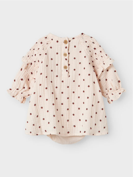Lil' Atelier Baby IA LS LOOSE SHIRT BODY - Silver Peony - Torgunns Barneklær AS