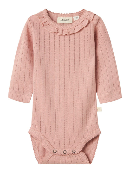 Lil' Atelier Baby RACHEL NIS LS SLIM BODY NOOS - Misty Rose - Torgunns Barneklær AS