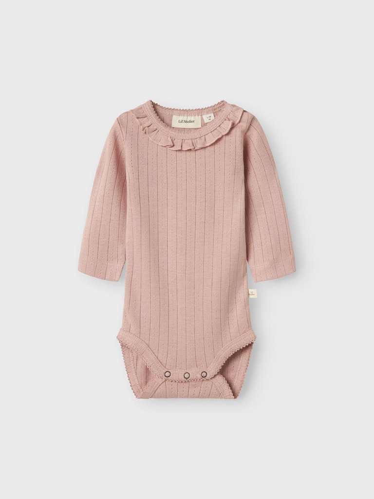 Lil' Atelier Baby RACHEL NIS LS SLIM BODY NOOS - Misty Rose - Torgunns Barneklær AS