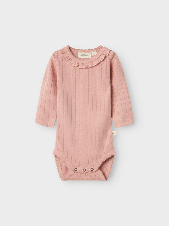 Lil' Atelier Baby RACHEL NIS LS SLIM BODY NOOS - Misty Rose - Torgunns Barneklær AS
