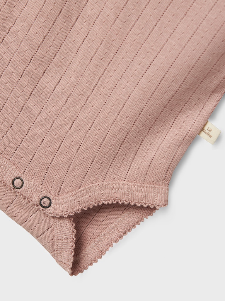 Lil' Atelier Baby RACHEL NIS LS SLIM BODY NOOS - Misty Rose - Torgunns Barneklær AS