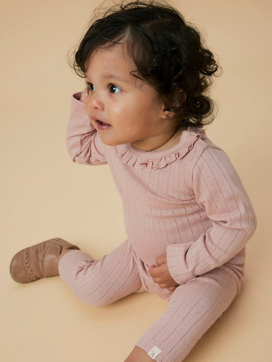 Lil' Atelier Baby RACHEL NIS LS SLIM BODY NOOS - Misty Rose - Torgunns Barneklær AS