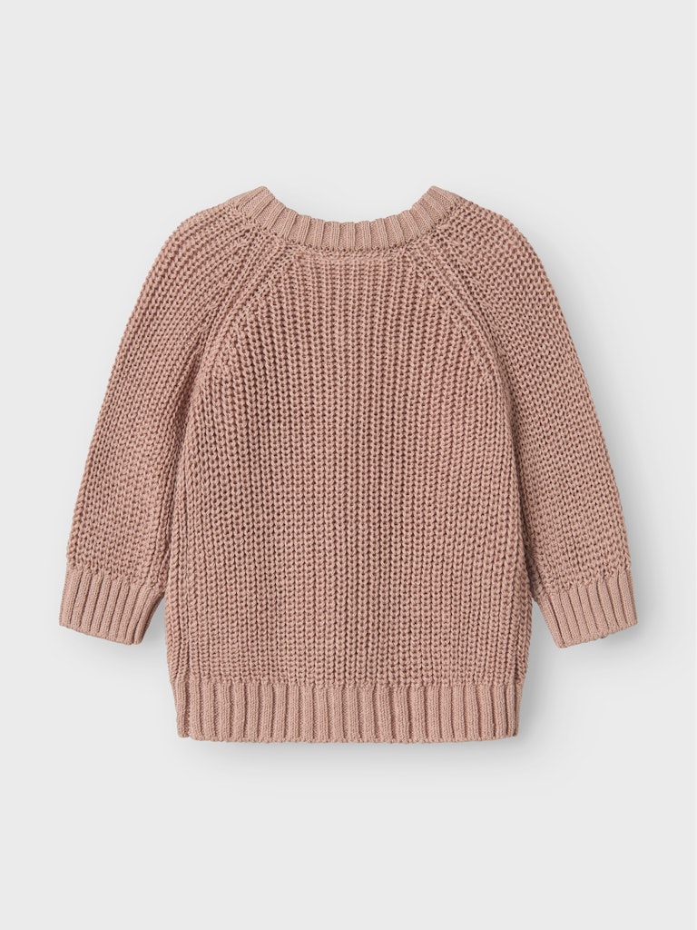 Lil' Atelier EMLEN LS KNIT CARDIGAN NOOS - Misty Rose - Torgunns Barneklær AS