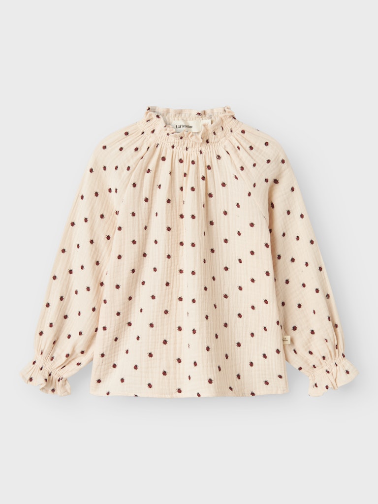 Lil' Atelier Mini IA LS LOOSE SHIRT - Silver Peony - Torgunns Barneklær AS