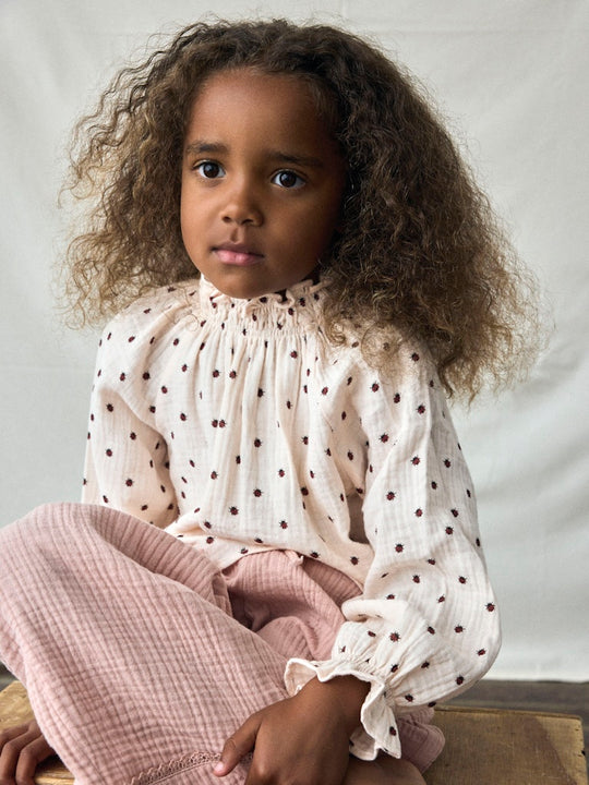 Lil' Atelier Mini IA LS LOOSE SHIRT - Silver Peony - Torgunns Barneklær AS