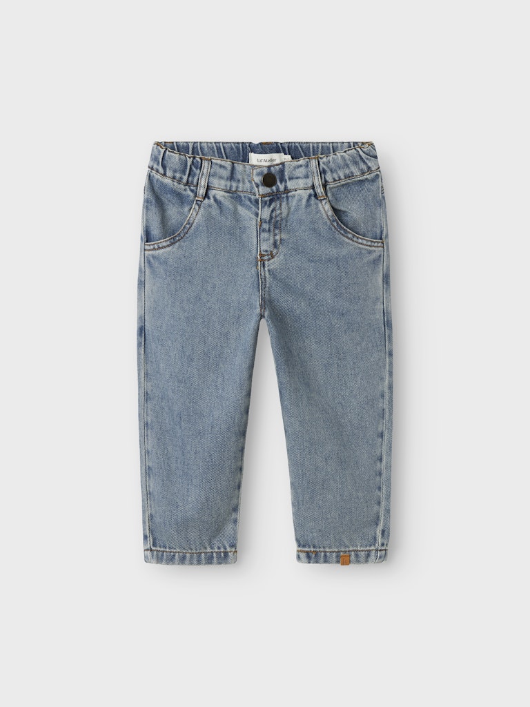Lil' Atelier Mini KAROLE LOOSE JEANS - Medium Blue Denim - Torgunns Barneklær AS