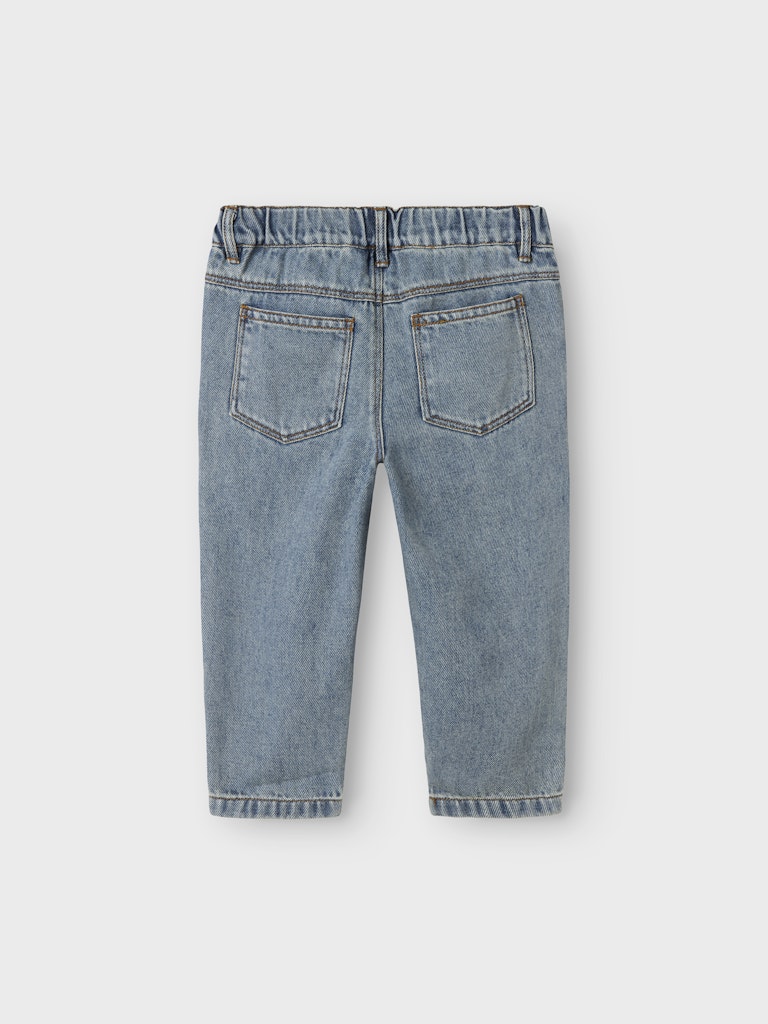 Lil' Atelier Mini KAROLE LOOSE JEANS - Medium Blue Denim - Torgunns Barneklær AS