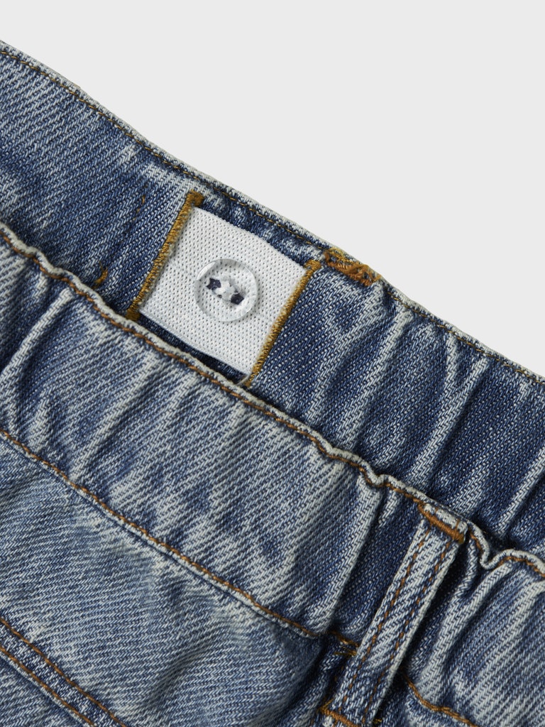 Lil' Atelier Mini KAROLE LOOSE JEANS - Medium Blue Denim - Torgunns Barneklær AS