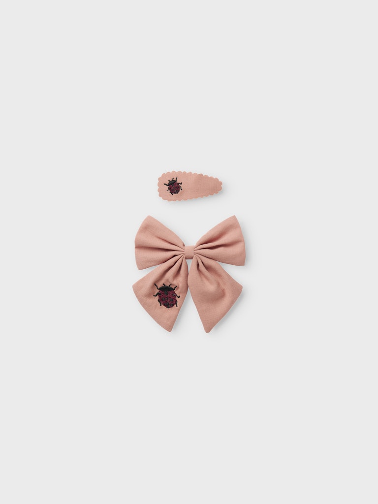Lil' Atelier LILJA 2 PACK HAIR CLIPS - Misty Rose - Torgunns Barneklær AS