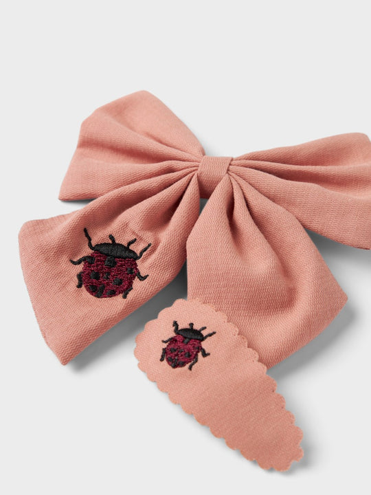 Lil' Atelier LILJA 2 PACK HAIR CLIPS - Misty Rose - Torgunns Barneklær AS