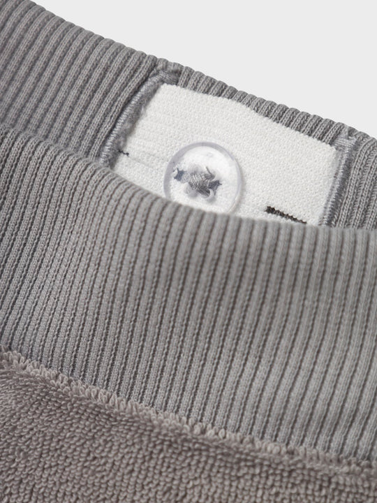 Lil' Atelier Mini LAMIK SWEAT PANT - Ultimate Grey - Torgunns Barneklær AS