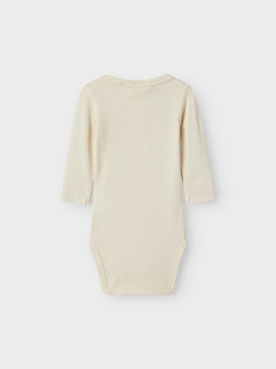 Lil' Atelier Baby GAYO SAR LS SLIM BODY - Turtledove - Torgunns Barneklær AS