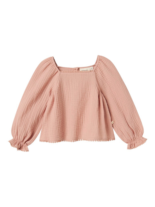Lil' Atelier Mini LULU LS SHIRT - Misty Rose - Torgunns Barneklær AS