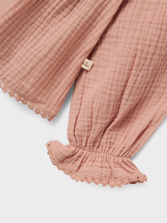 Lil' Atelier Mini LULU LS SHIRT - Misty Rose - Torgunns Barneklær AS