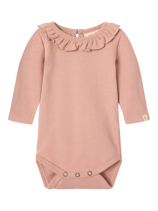 Lil' Atelier Baby LUNA LS SLIM BODY - Misty Rose - Torgunns Barneklær AS