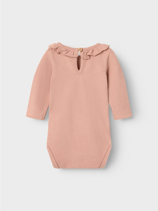 Lil' Atelier Baby LUNA LS SLIM BODY - Misty Rose - Torgunns Barneklær AS