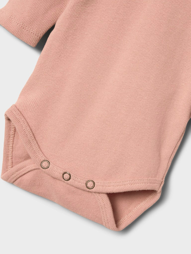 Lil' Atelier Baby LUNA LS SLIM BODY - Misty Rose - Torgunns Barneklær AS