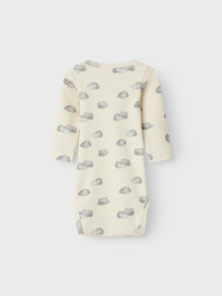Lil' Atelier Baby LAYO KIM LS SLIM BODY NOOS - Turtledove | BLUE CLOUD - Torgunns Barneklær AS