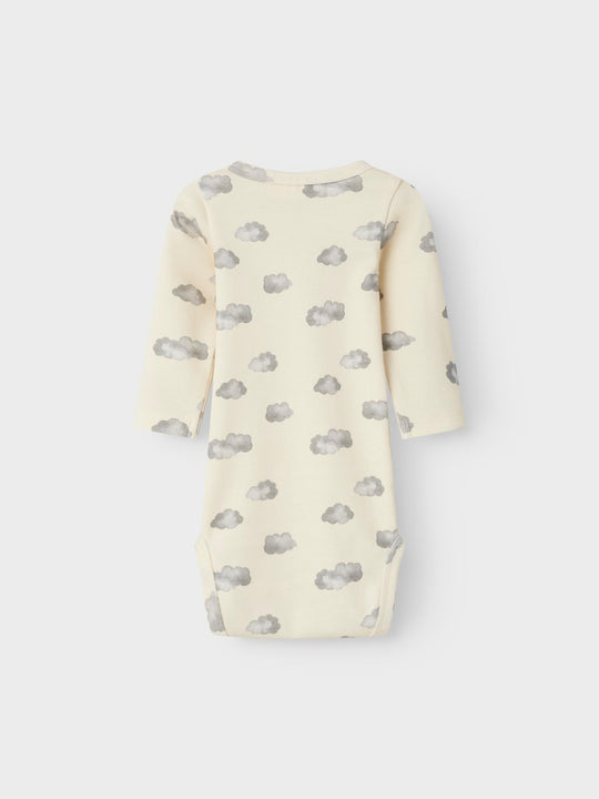 Lil' Atelier Baby LAYO KIM LS SLIM BODY NOOS - Turtledove | BLUE CLOUD - Torgunns Barneklær AS