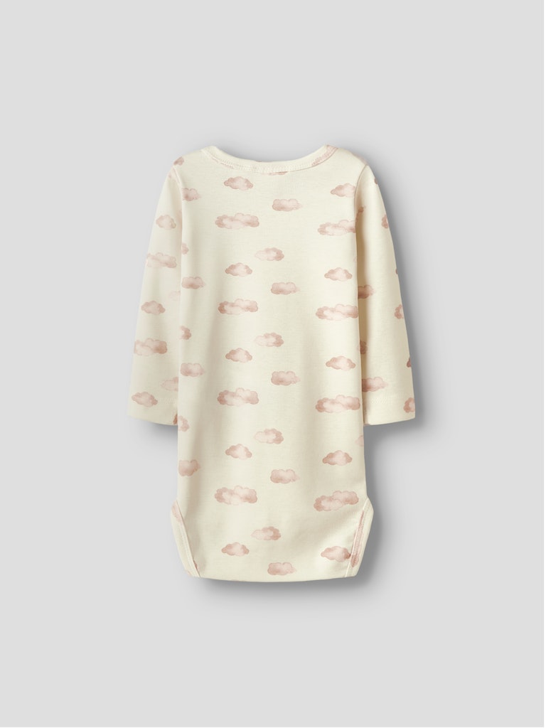 Lil' Atelier Baby LAYO KIM LS SLIM BODY NOOS - Turtledove | PINK CLOUD - Torgunns Barneklær AS