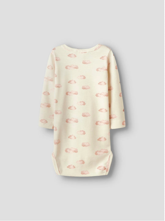 Lil' Atelier Baby LAYO KIM LS SLIM BODY NOOS - Turtledove | PINK CLOUD - Torgunns Barneklær AS