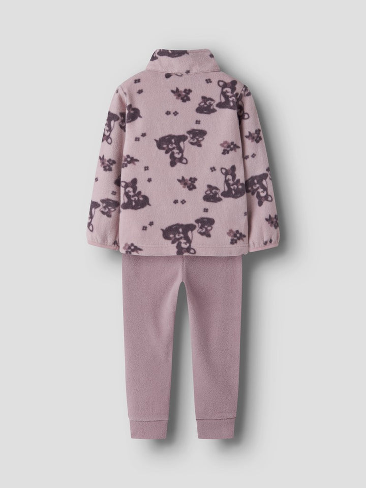 name it mini SPEKTRA FLEECE SETT - Violet Ice | Deer