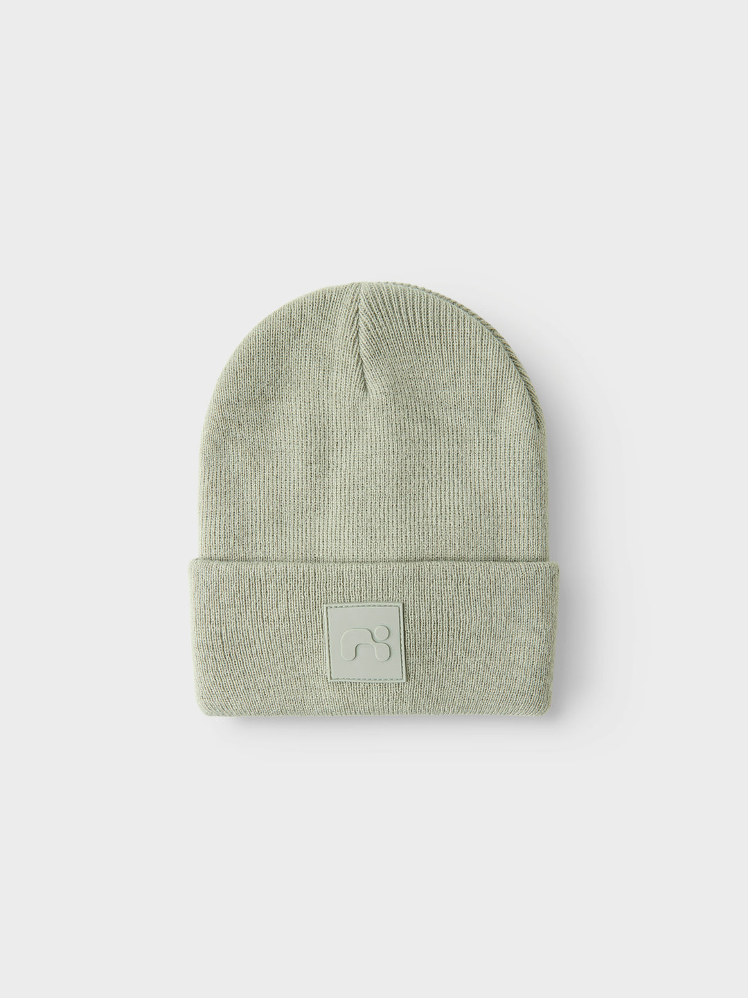 name it mini MALIK KNIT BEANIE BADGE - Seagrass