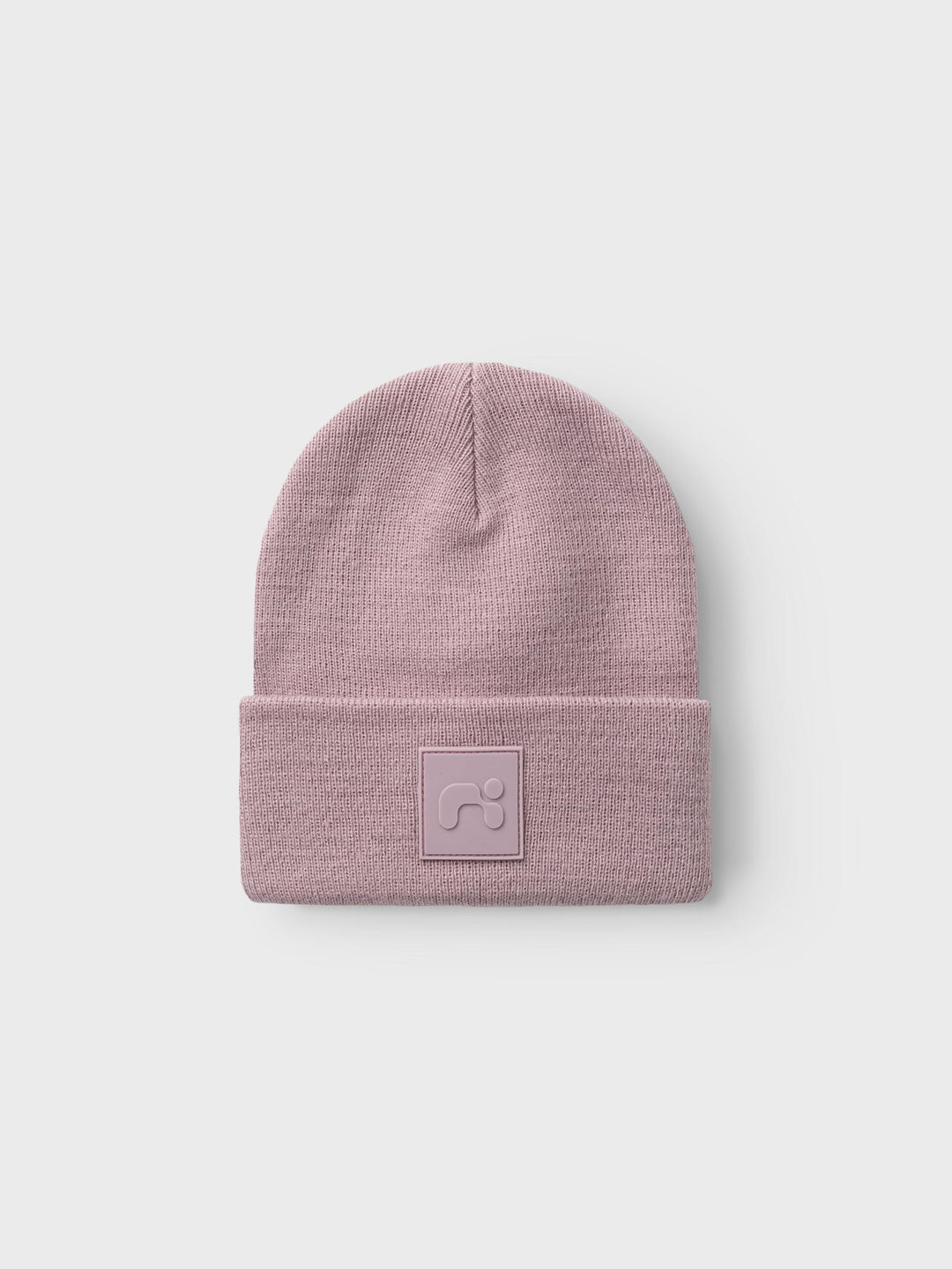 name it mini MALIK KNIT BEANIE BADGE - Mauve Shadows