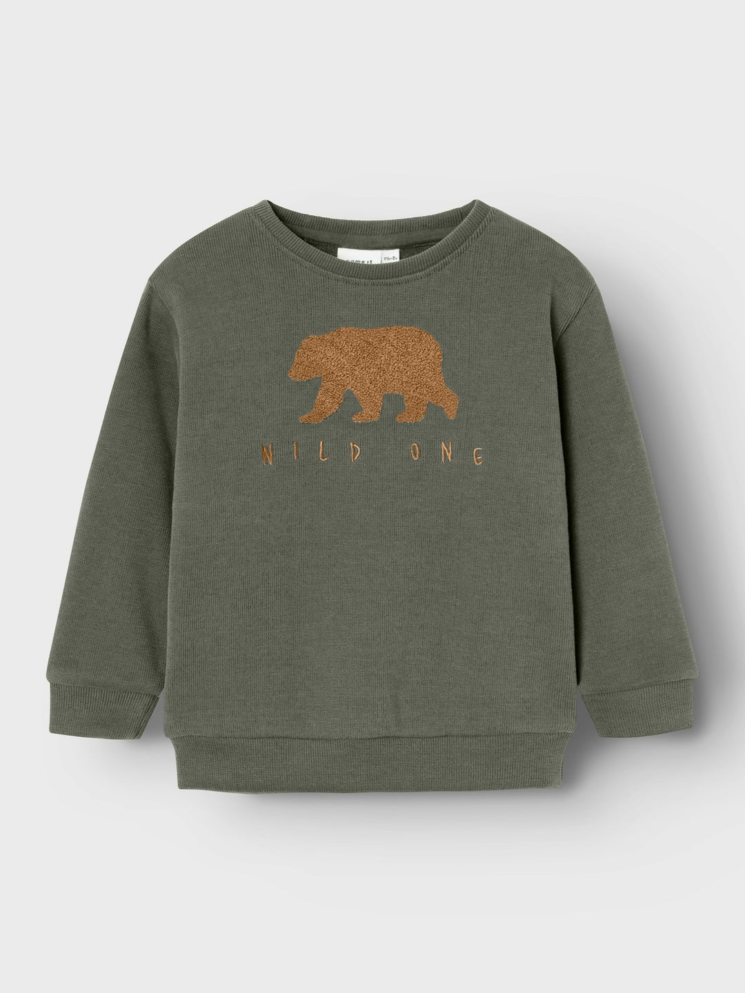 name it mini OBEAR NREG SWEAT UNB - Tea Leaf