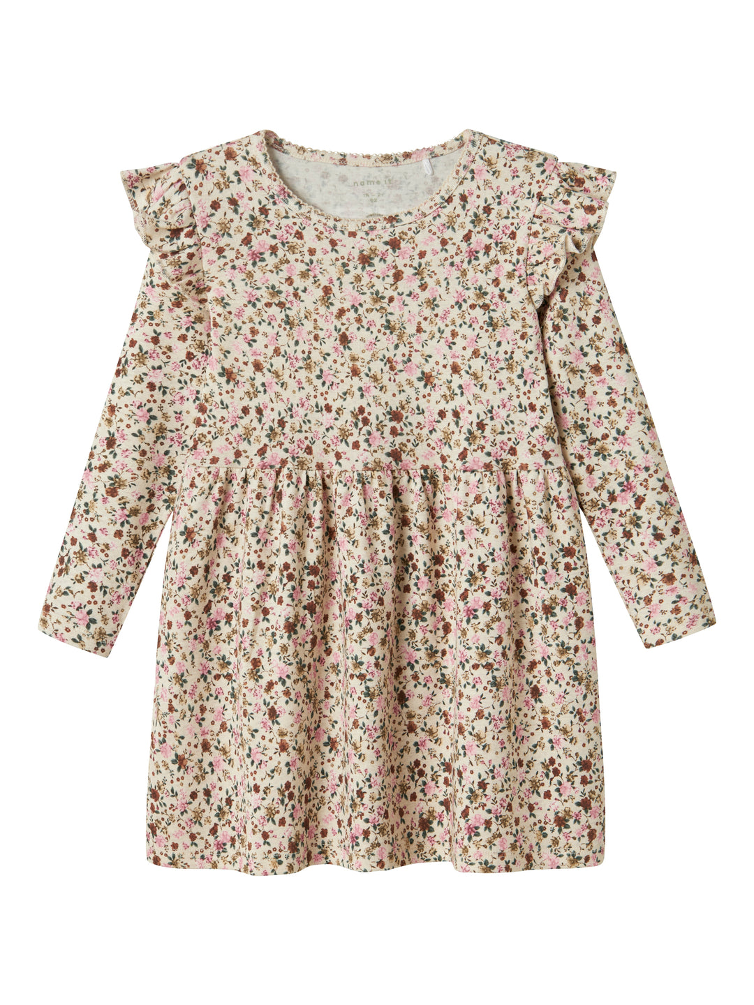 name it mini SOLLA LS DRESS - Peyote Melange