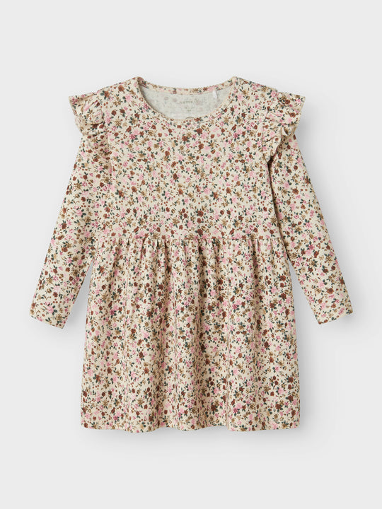 name it mini SOLLA LS DRESS - Peyote Melange