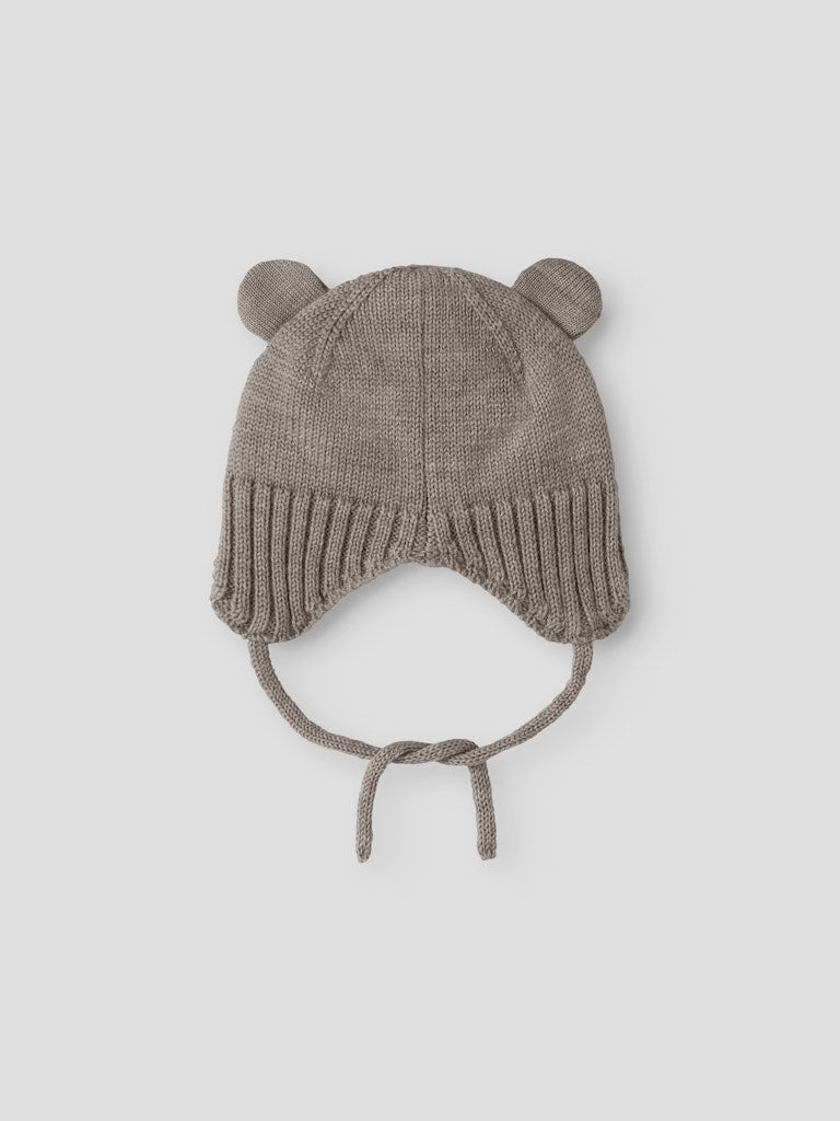 name it baby WRUNI WOOL KNIT HAT - Satellite