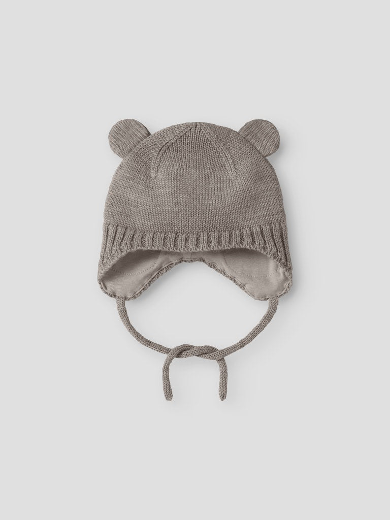 name it baby WRUNI WOOL KNIT HAT - Satellite