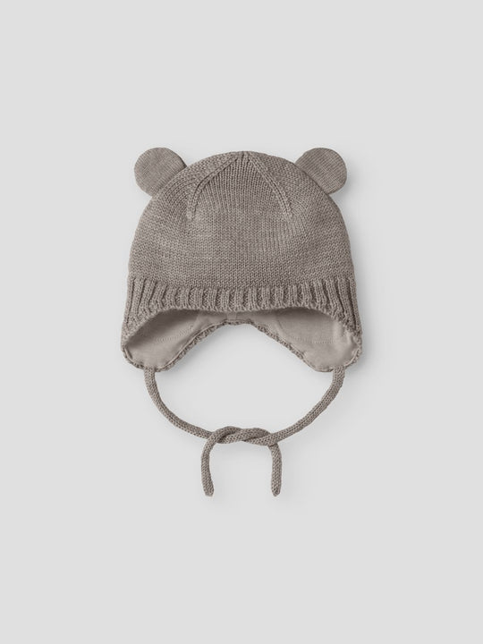 name it baby WRUNI WOOL KNIT HAT - Satellite