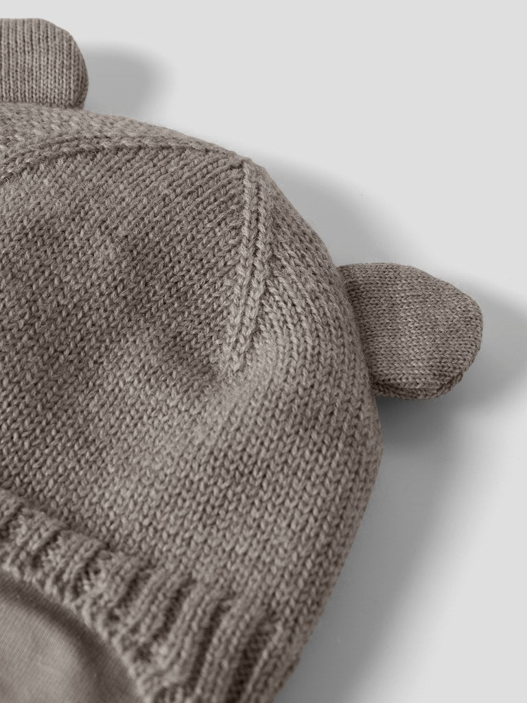 name it baby WRUNI WOOL KNIT HAT - Satellite