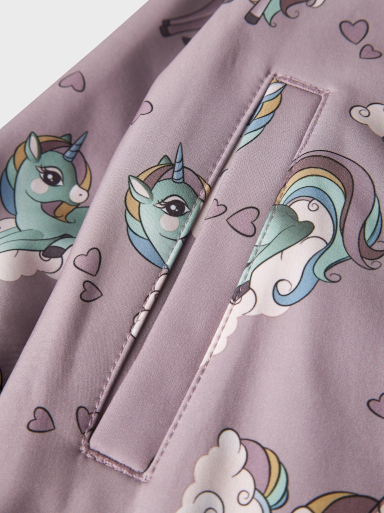 name it mini ALFA08 SOFTSHELL SUIT - Purple Dove | UNICORNS