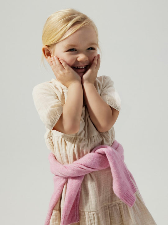 name it mini JASMIN SS DRESS NOOS - Summer Sand - Torgunns Barneklær AS