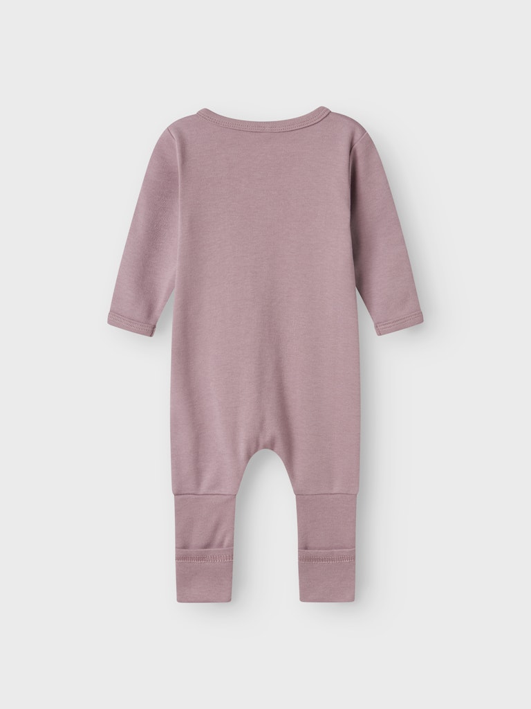 name it baby PYSJAMAS 2PK ZIP - Barely Pink | Bow - Torgunns Barneklær AS