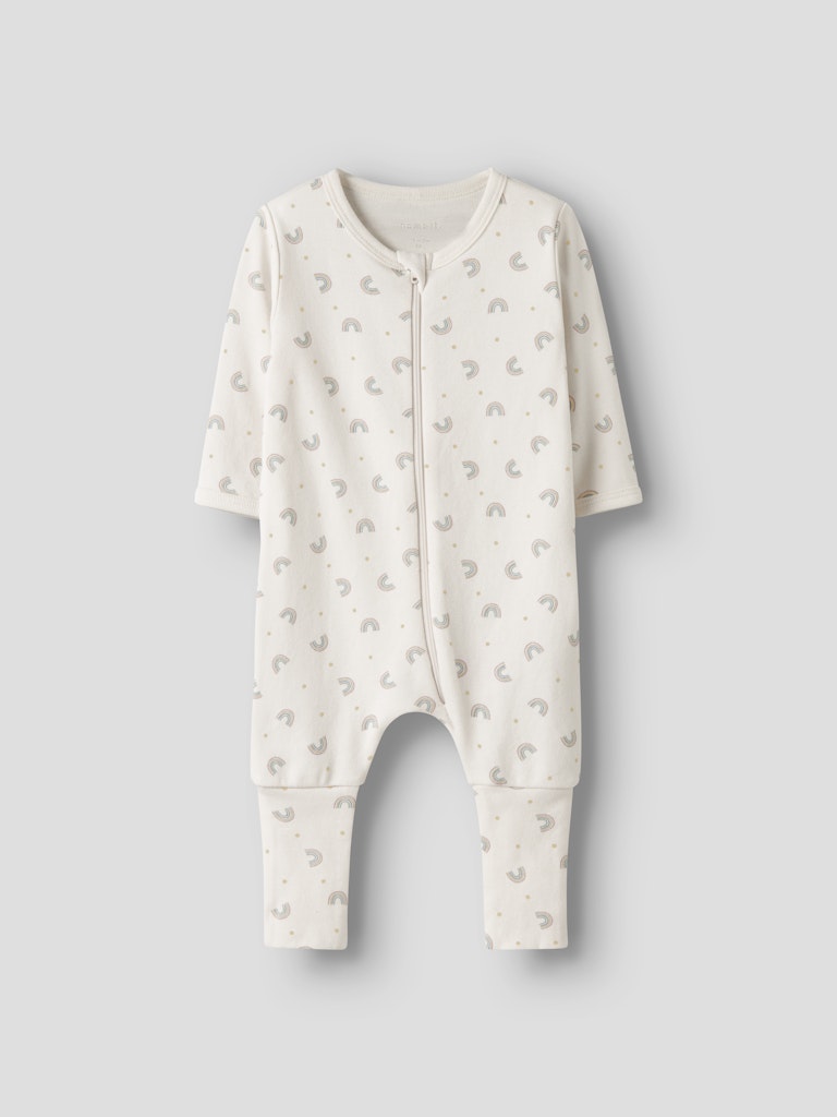 name it baby PYSJAMAS ZIP - Jet Stream | RAINBOWS - Torgunns Barneklær AS
